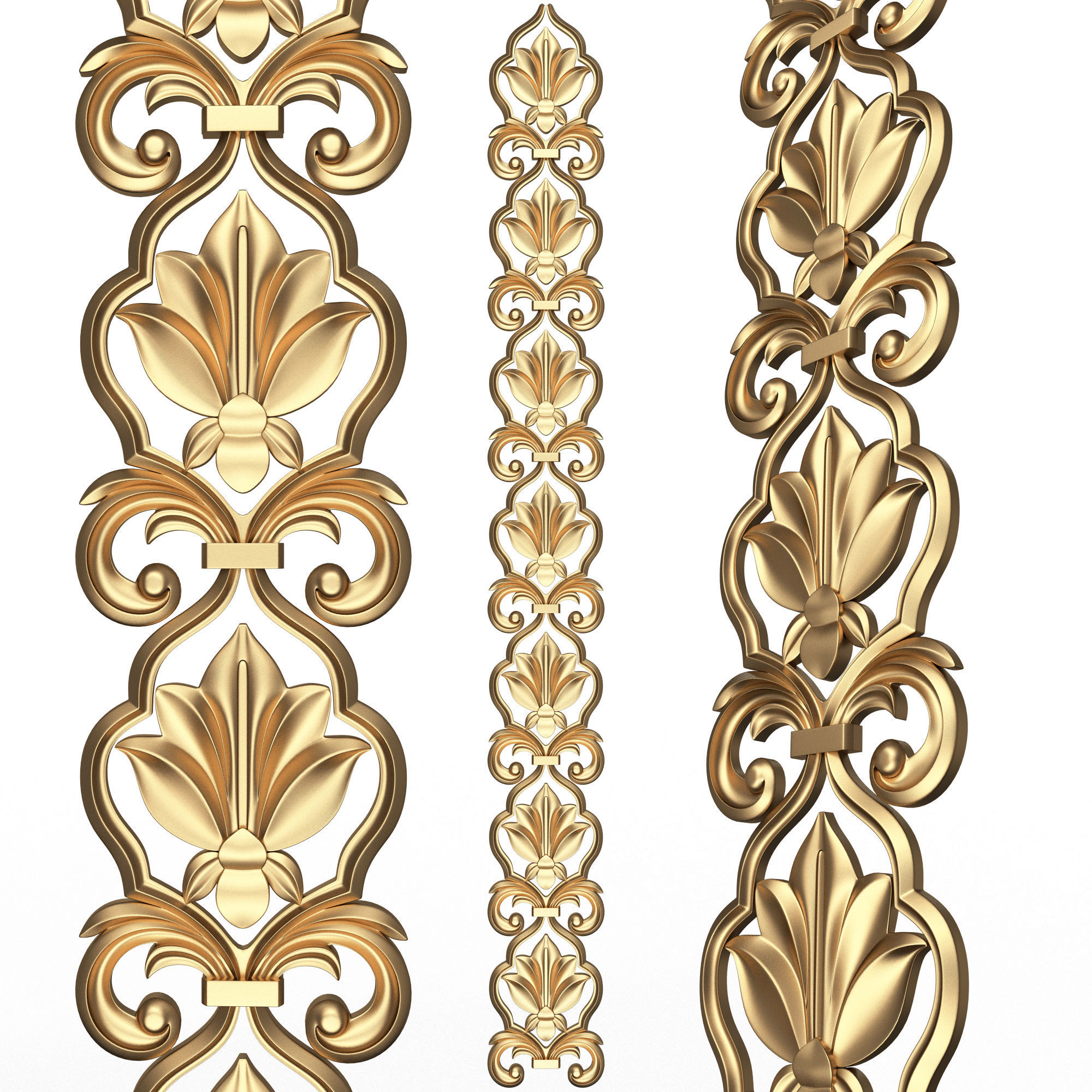 Collection of 33 Classic Carvings 03 Low-poly 3D model_70