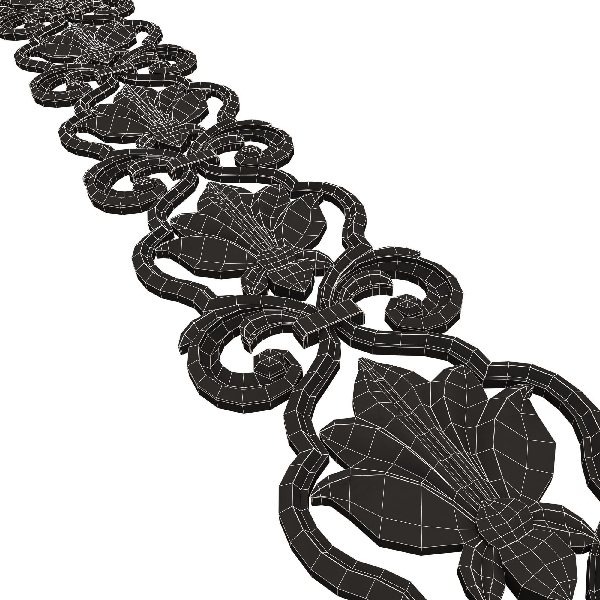 Collection of 33 Classic Carvings 03 Low-poly 3D model_110