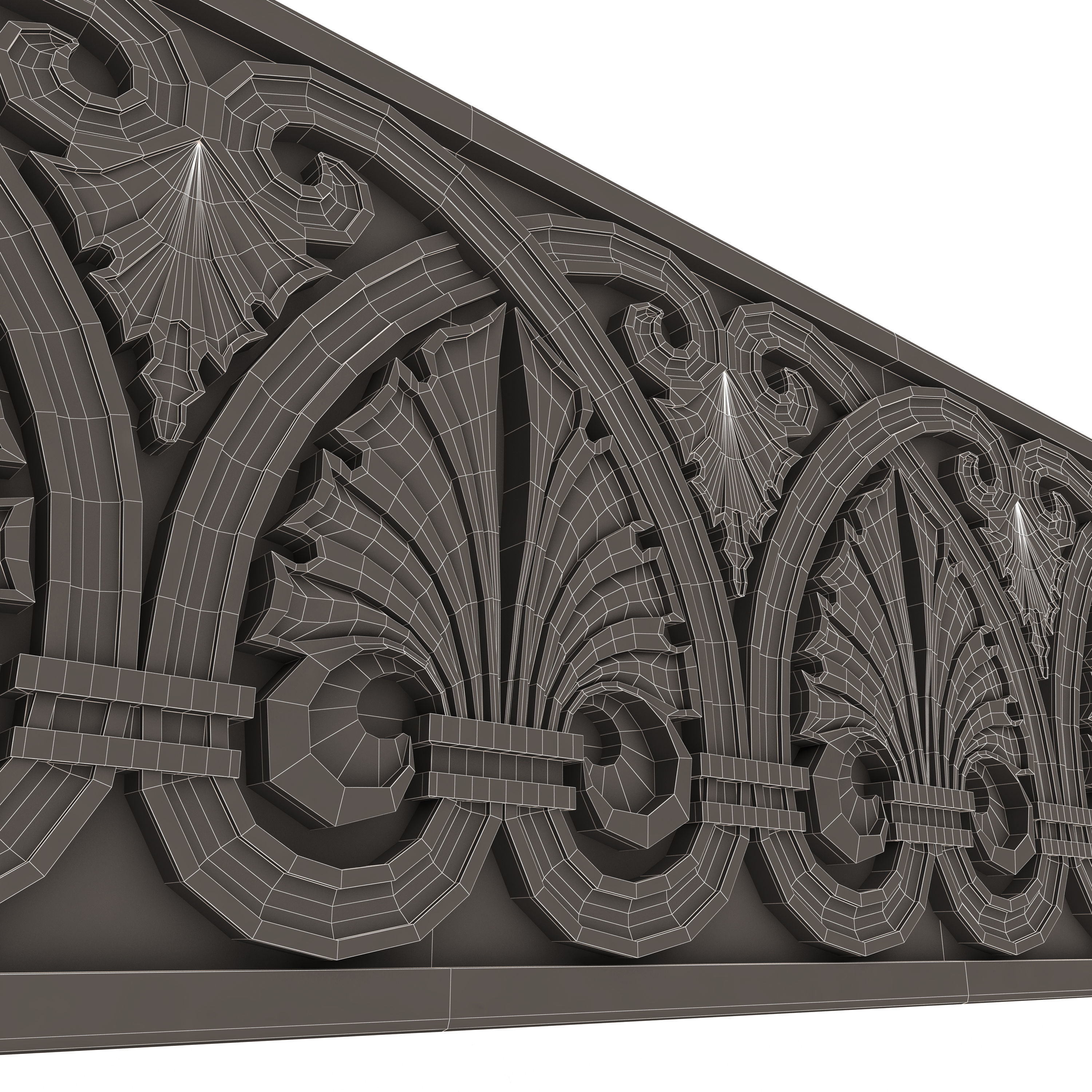 Collection of 33 Classic Carvings 03 Low-poly 3D model_125