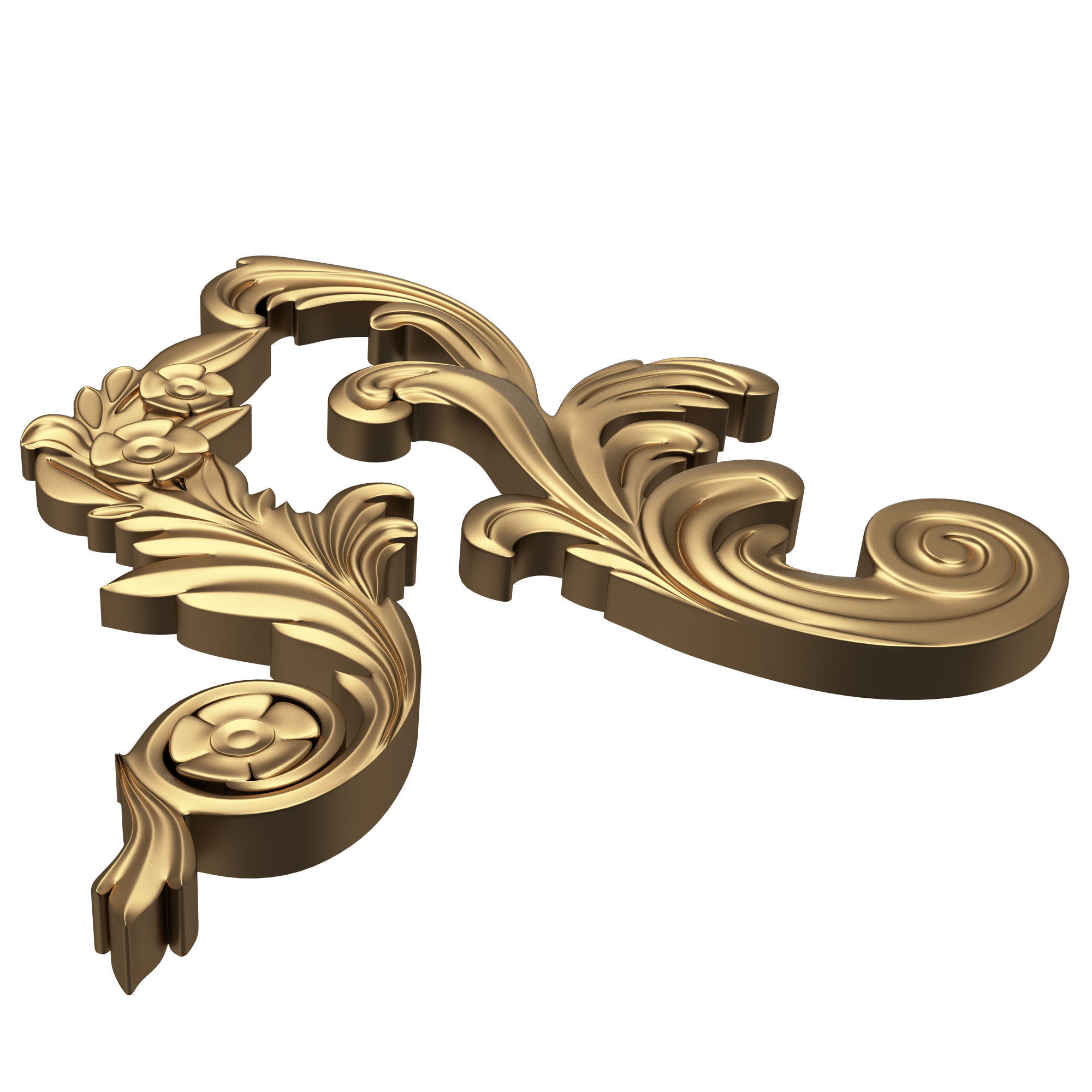Collection of 33 Classic Carvings 03 Low-poly 3D model_22