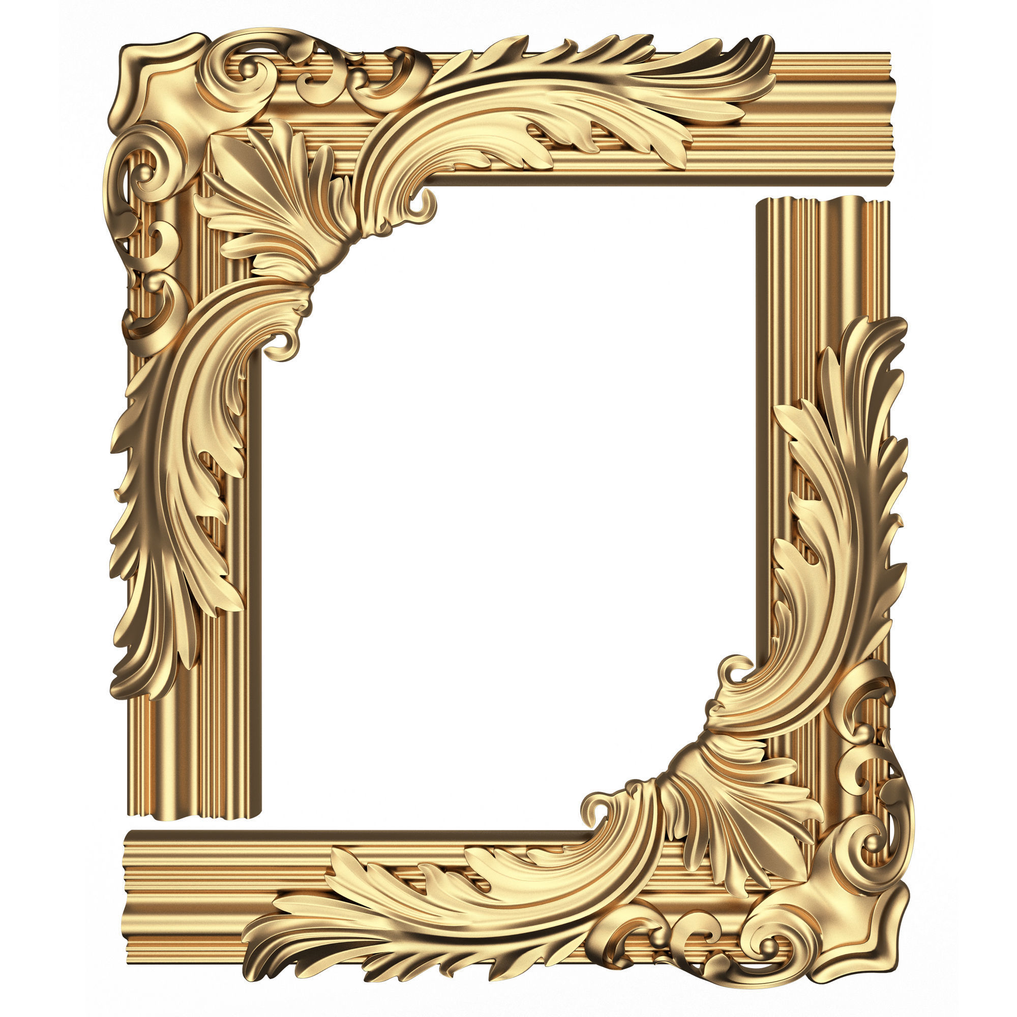 Collection of 33 Classic Carvings 03 Low-poly 3D model_13