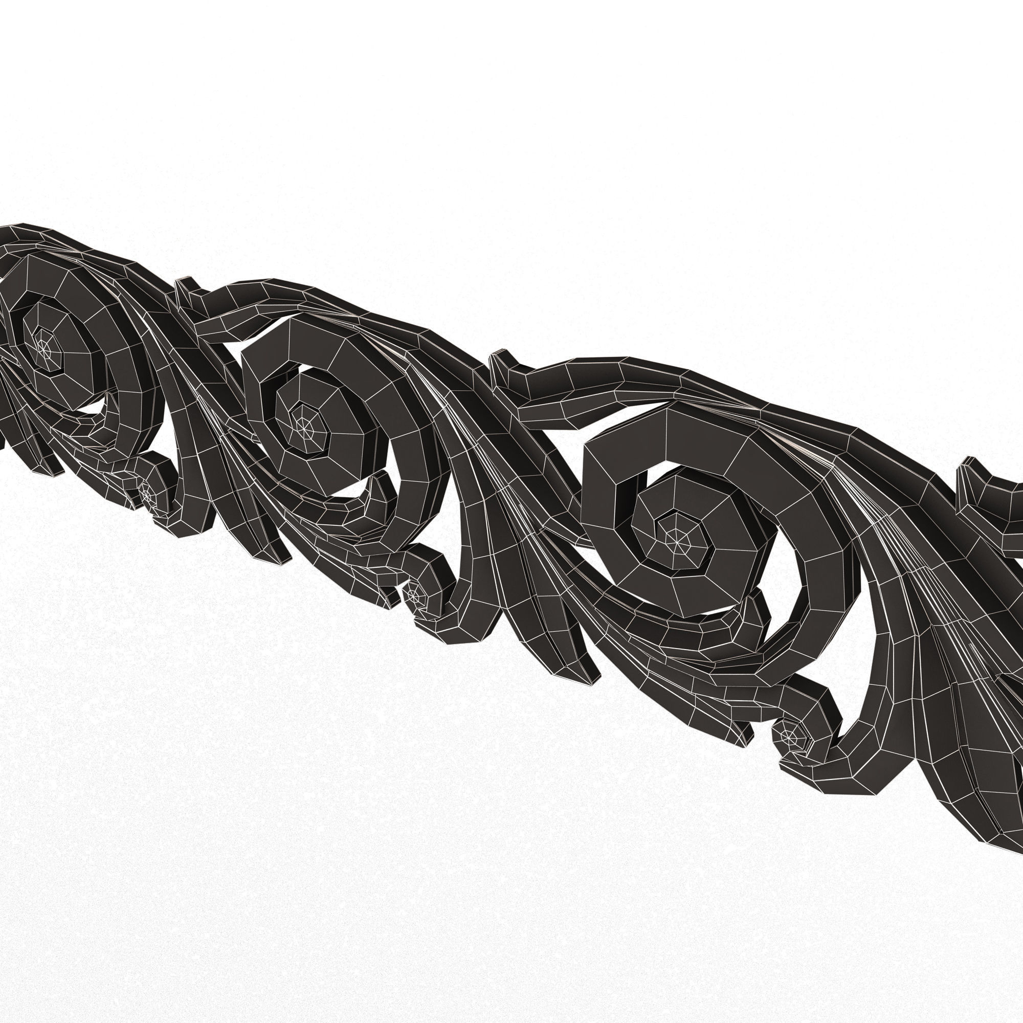 Collection of 33 Classic Carvings 03 Low-poly 3D model_99