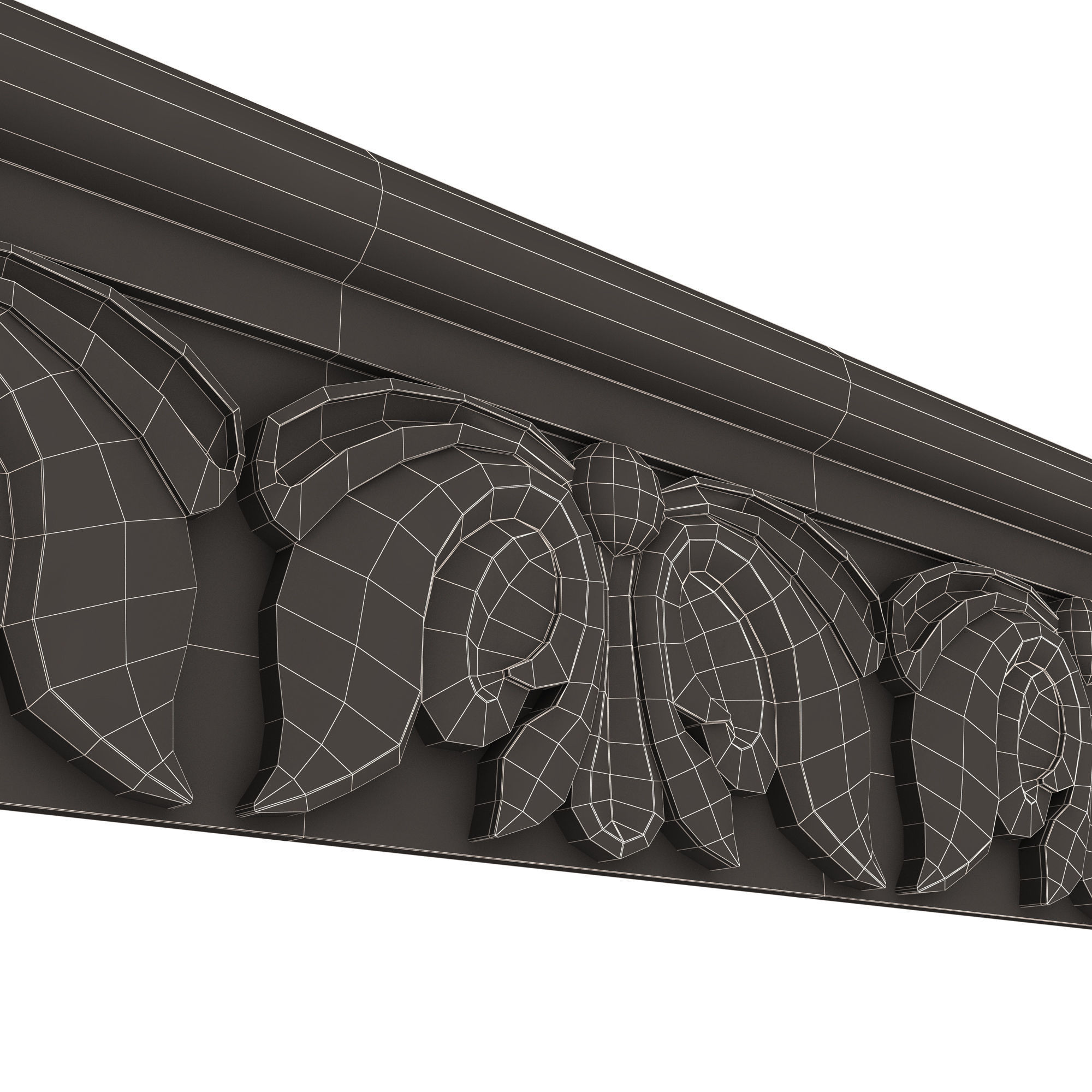Collection of 33 Classic Carvings 03 Low-poly 3D model_98
