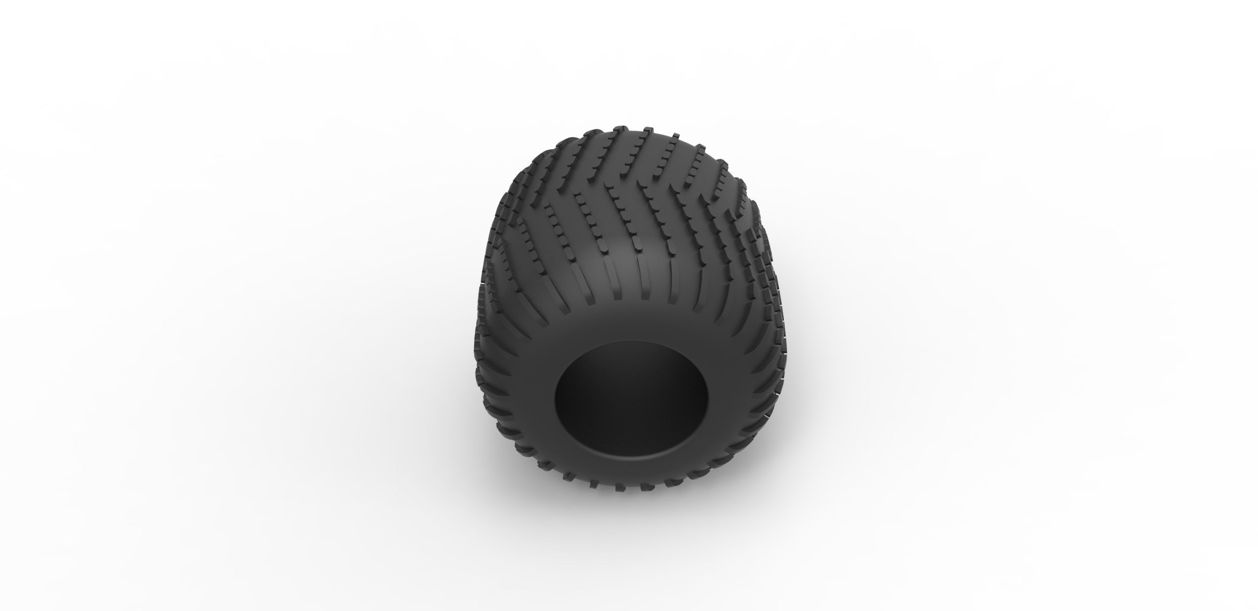 Low pressure tire 8 Scale 1 to 25 3D print model_5
