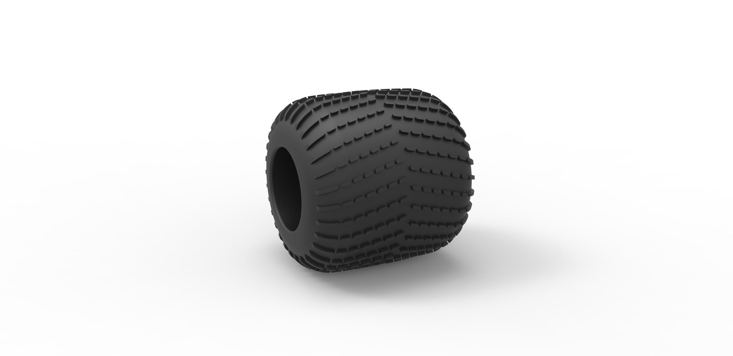 Low pressure tire 8 Scale 1 to 25 3D print model_7