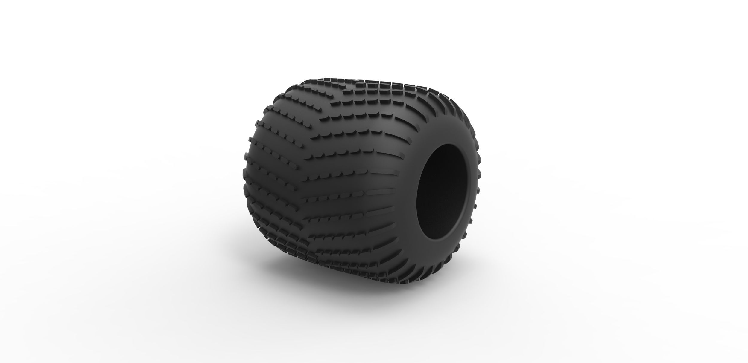 Low pressure tire 8 Scale 1 to 25 3D print model_1