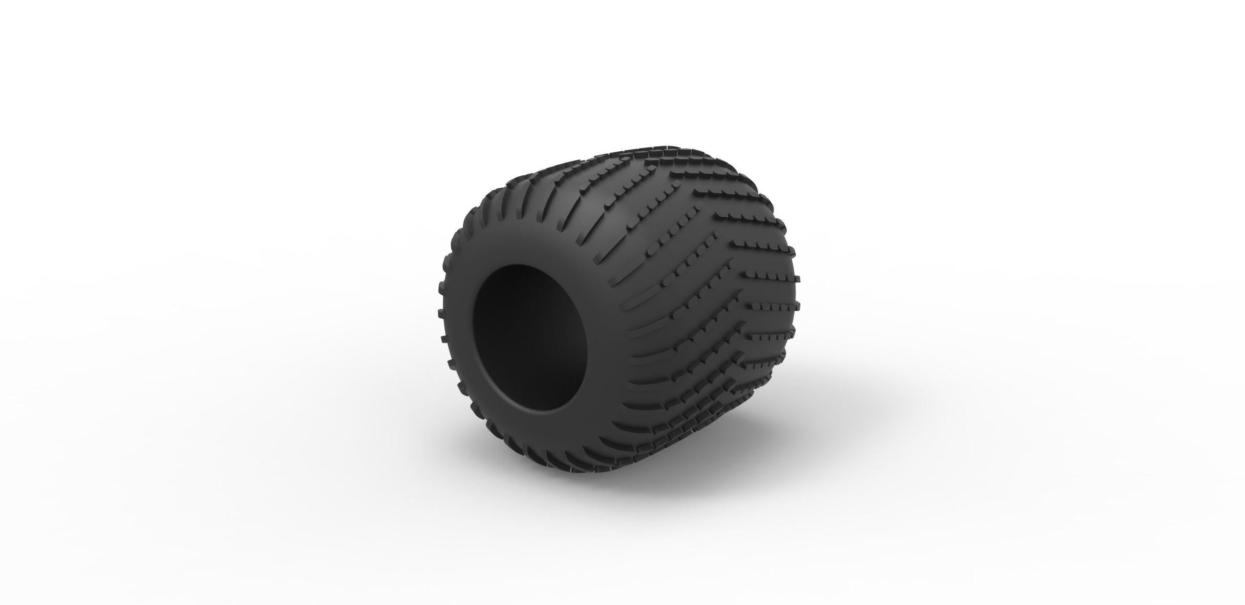 Low pressure tire 8 Scale 1 to 25 3D print model_6