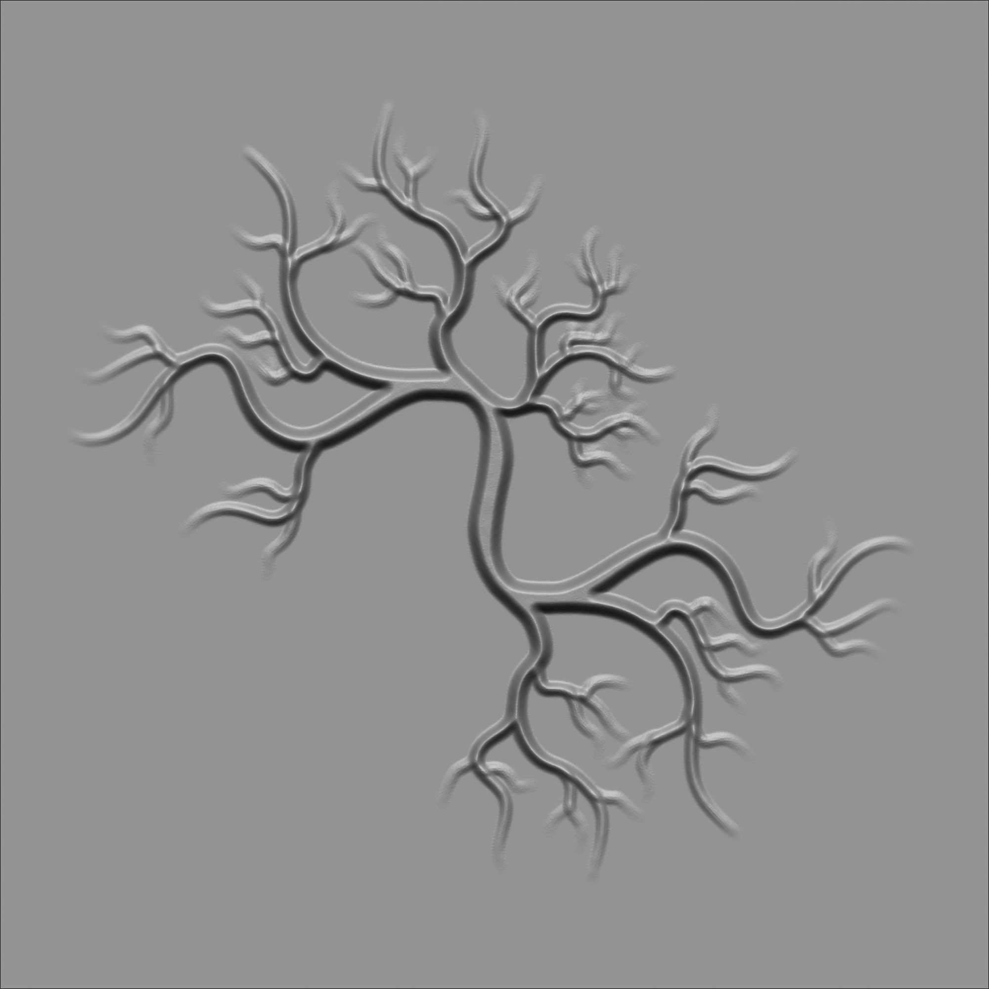 60 Alpha Veins for Human Anatomy Low-poly 3D model_38