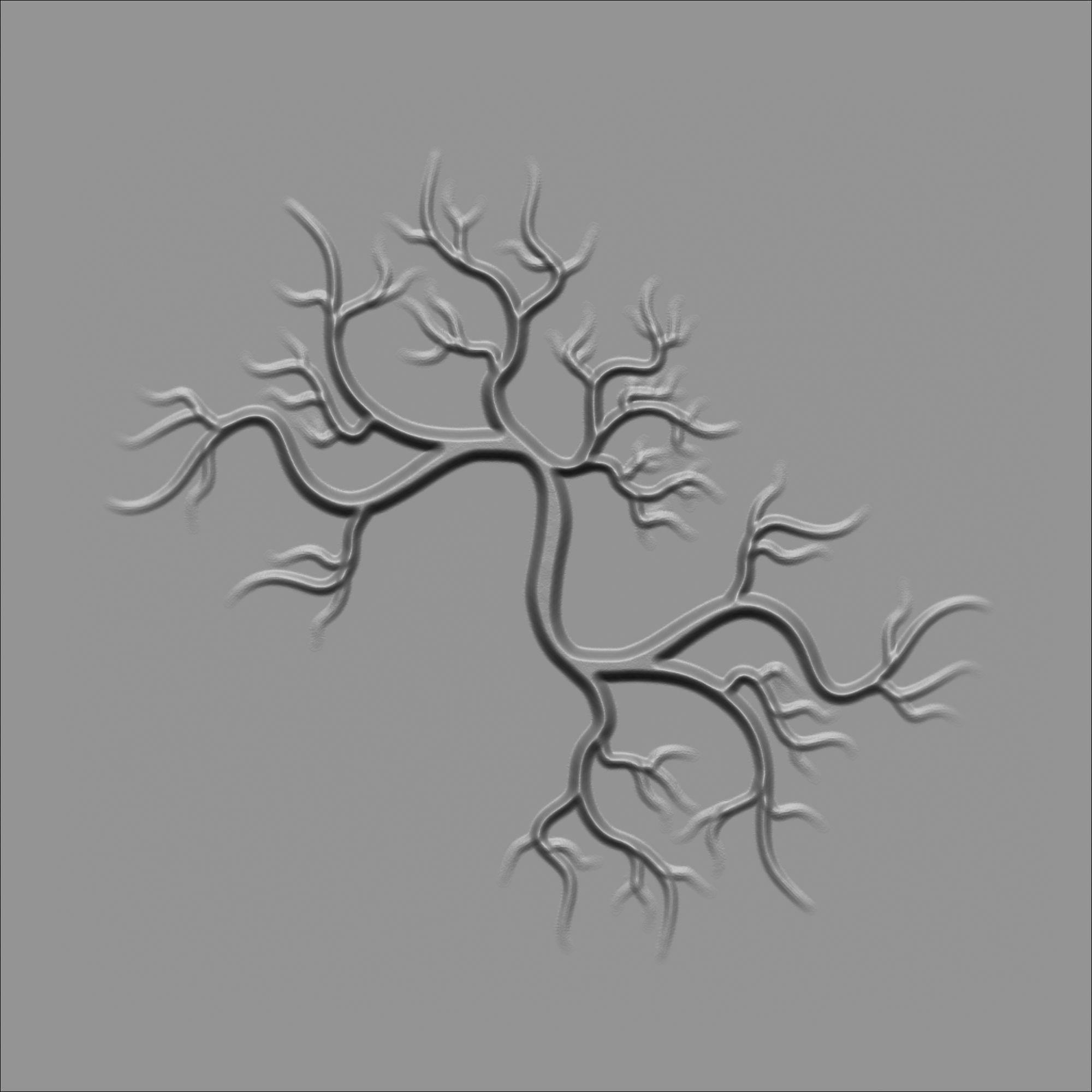60 Alpha Veins for Human Anatomy Low-poly 3D model_12