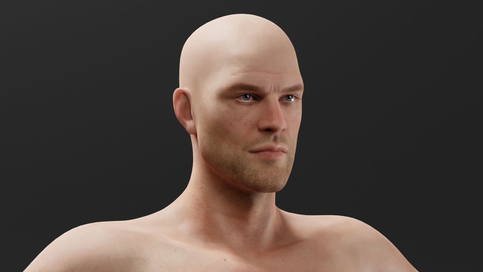Realistic Male Character - Ricky 3D model_1