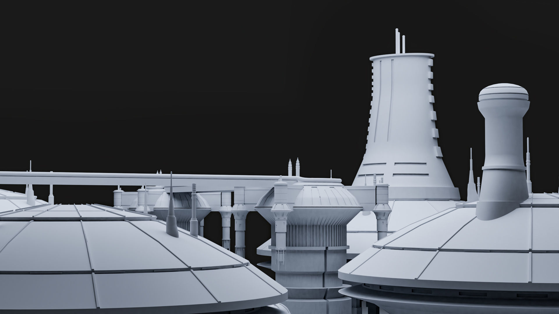Star Wars Kamino City 3D model_6