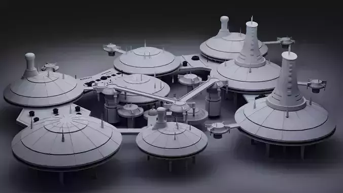 Star Wars Kamino City 3D model