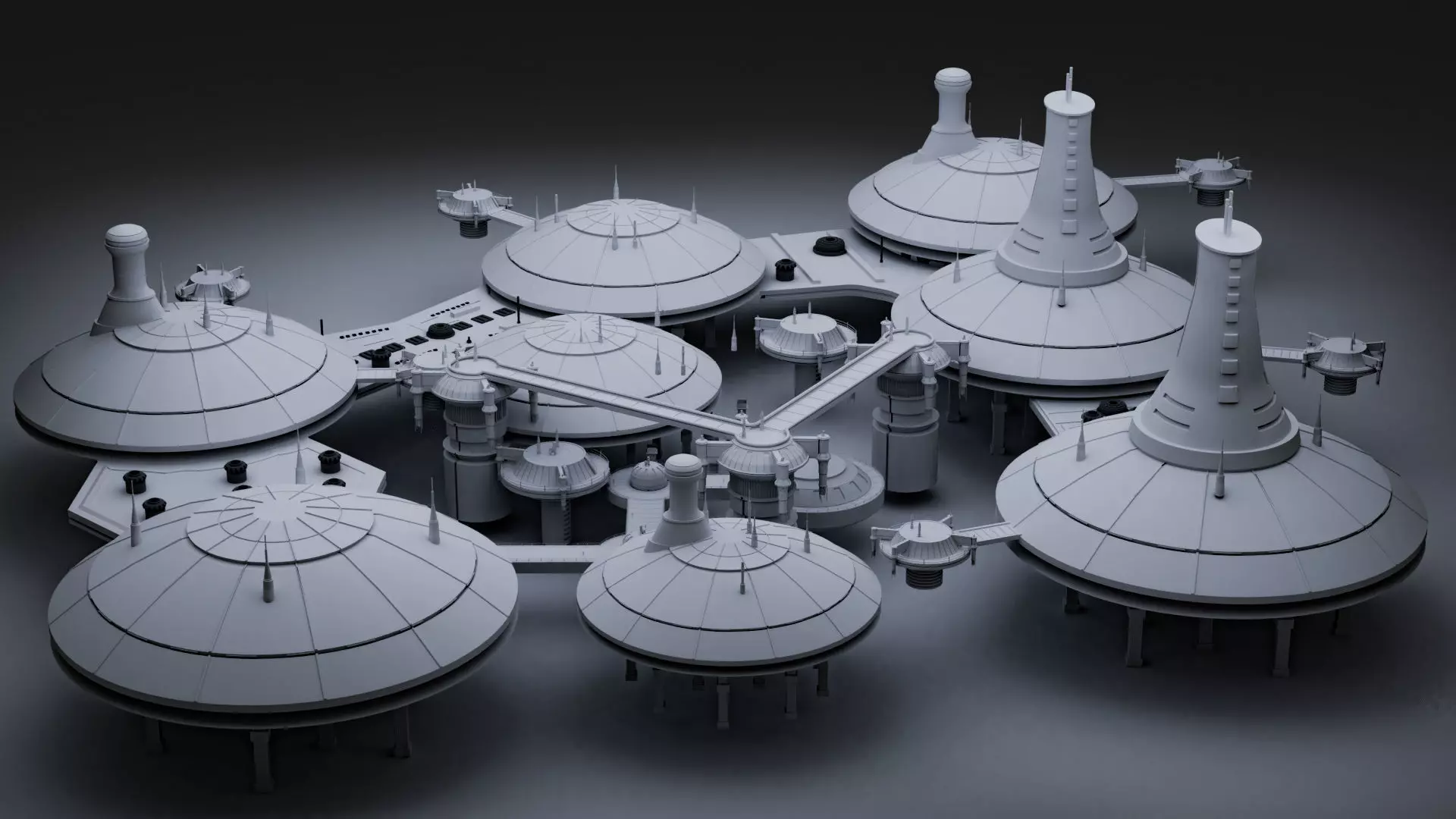 Star Wars Kamino City 3D model_0