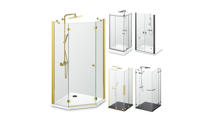 Cabin showers Radaway set 163 3D model