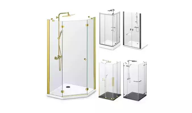 Cabin showers Radaway set 163 3D model