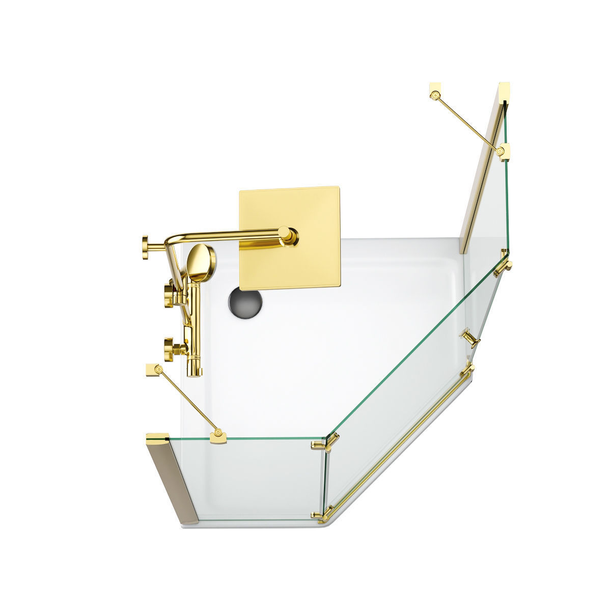 Cabin showers Radaway set 163 3D model_8