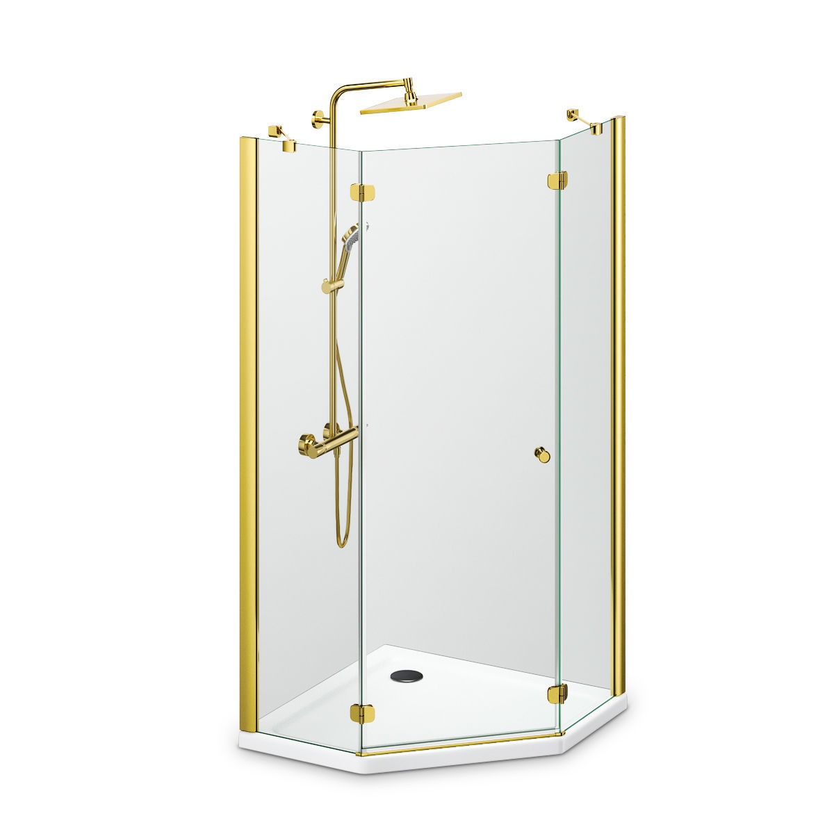Cabin showers Radaway set 163 3D model_13