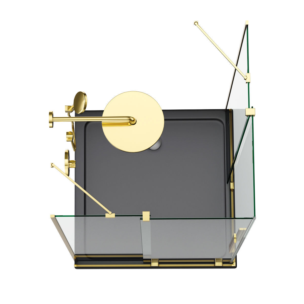 Cabin showers Radaway set 163 3D model_17