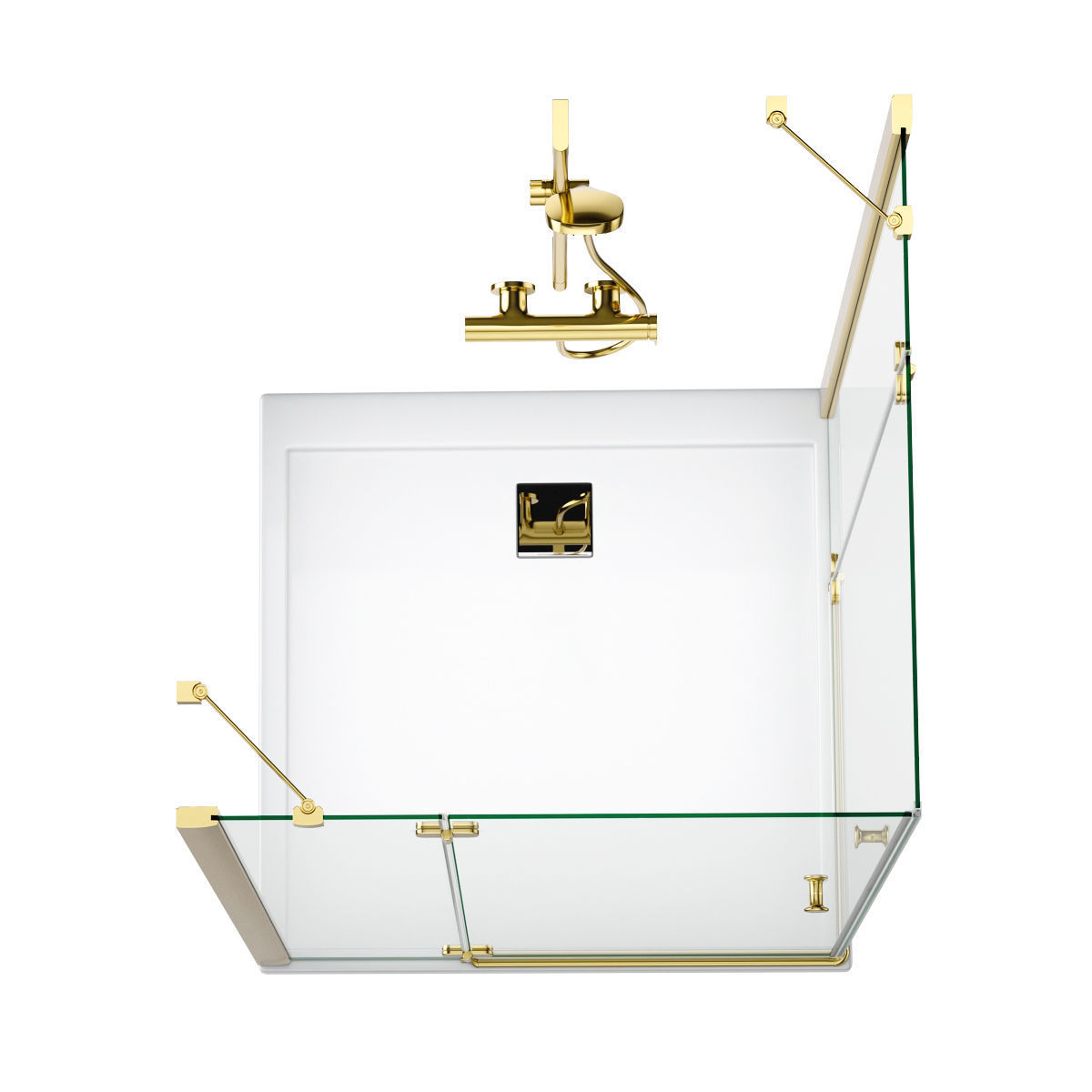 Cabin showers Radaway set 164 3D model_17