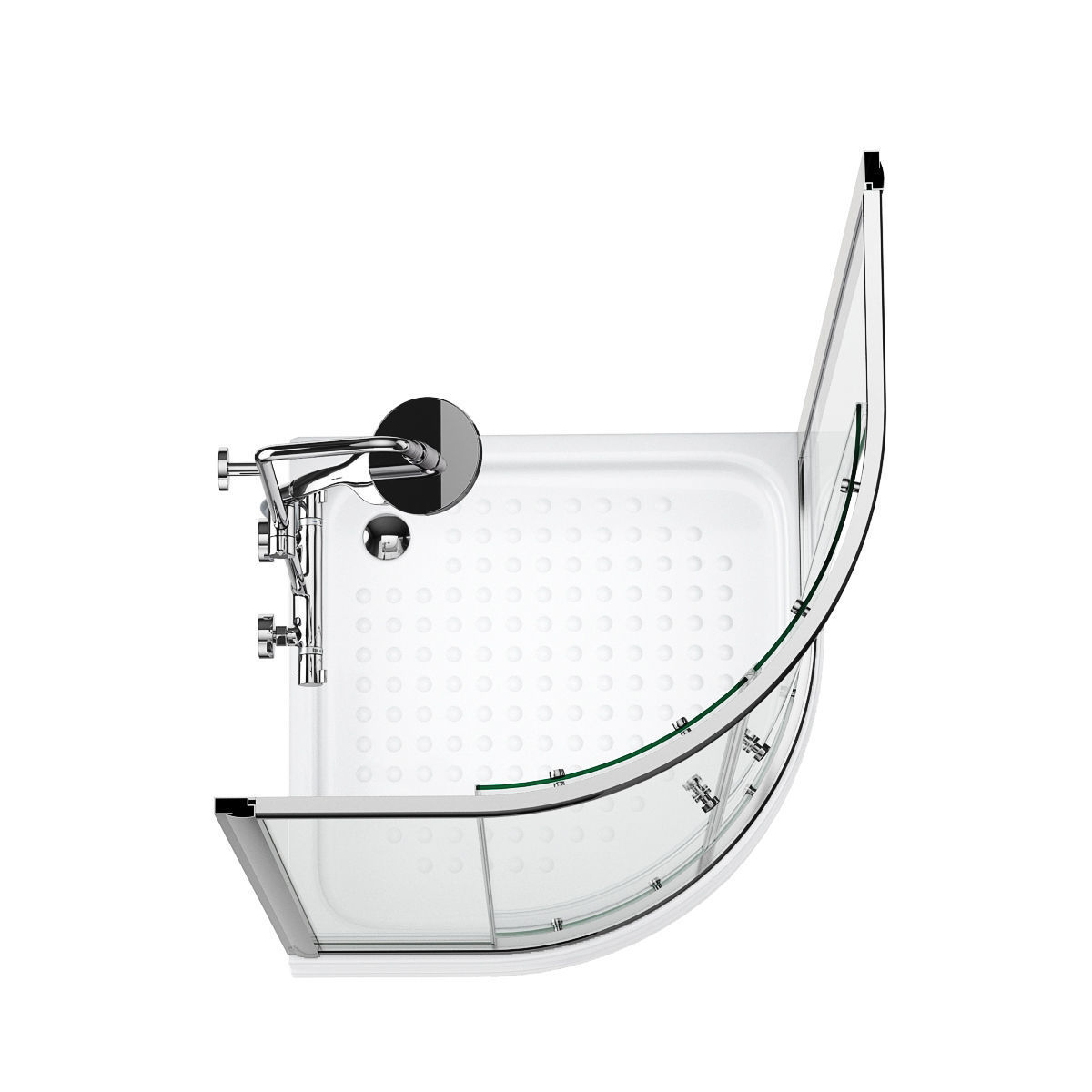 Cabin showers Radaway set 164 3D model_14