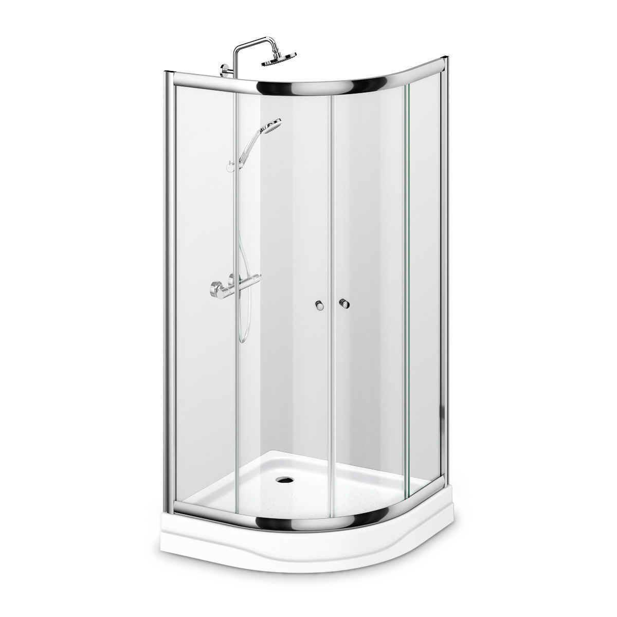 Cabin showers Radaway set 164 3D model_7