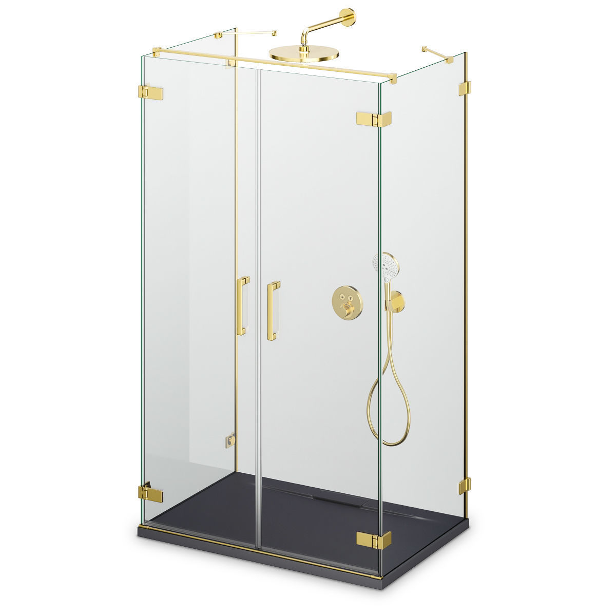 Cabin showers Radaway set 164 3D model_13