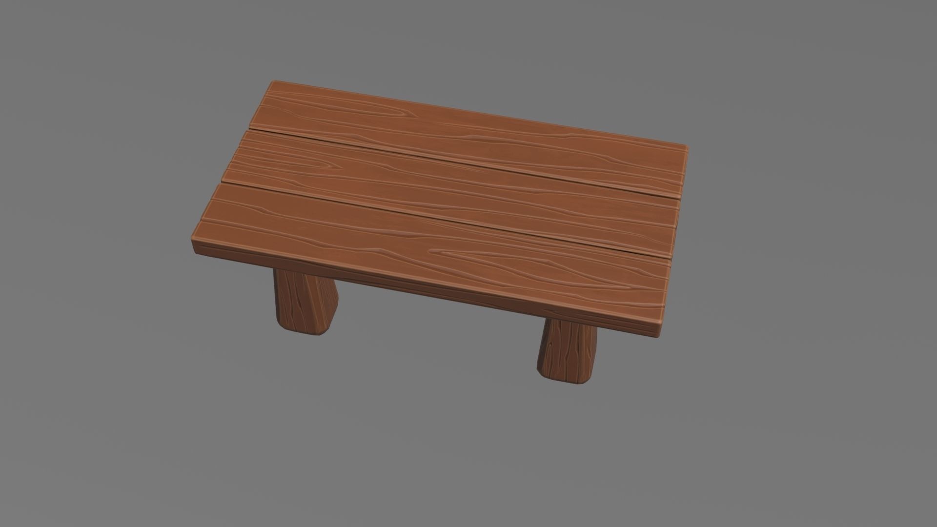 Medieval table Stylized 3D model_13
