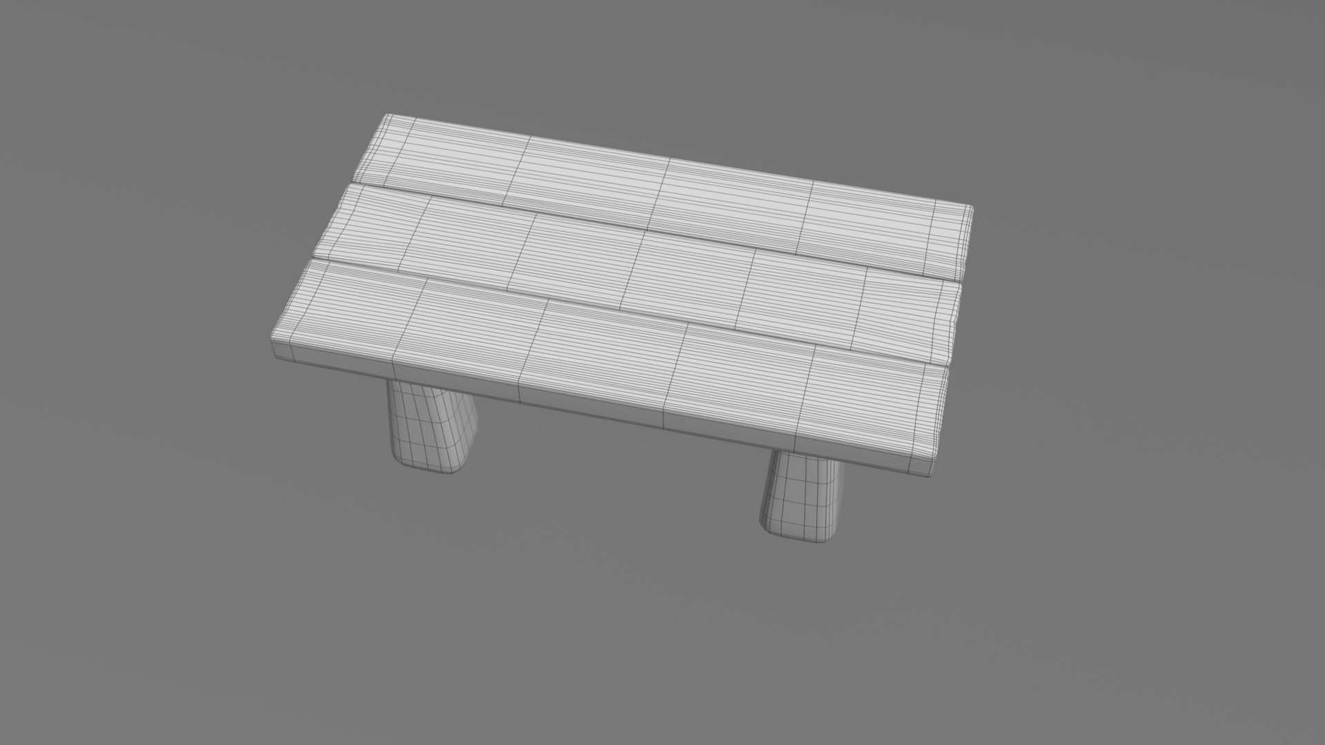 Medieval table Stylized 3D model_15