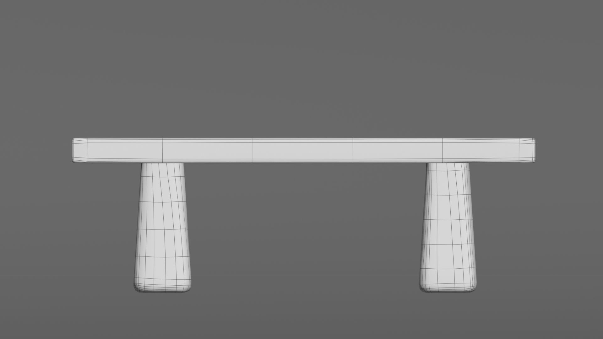 Medieval table Stylized 3D model_17