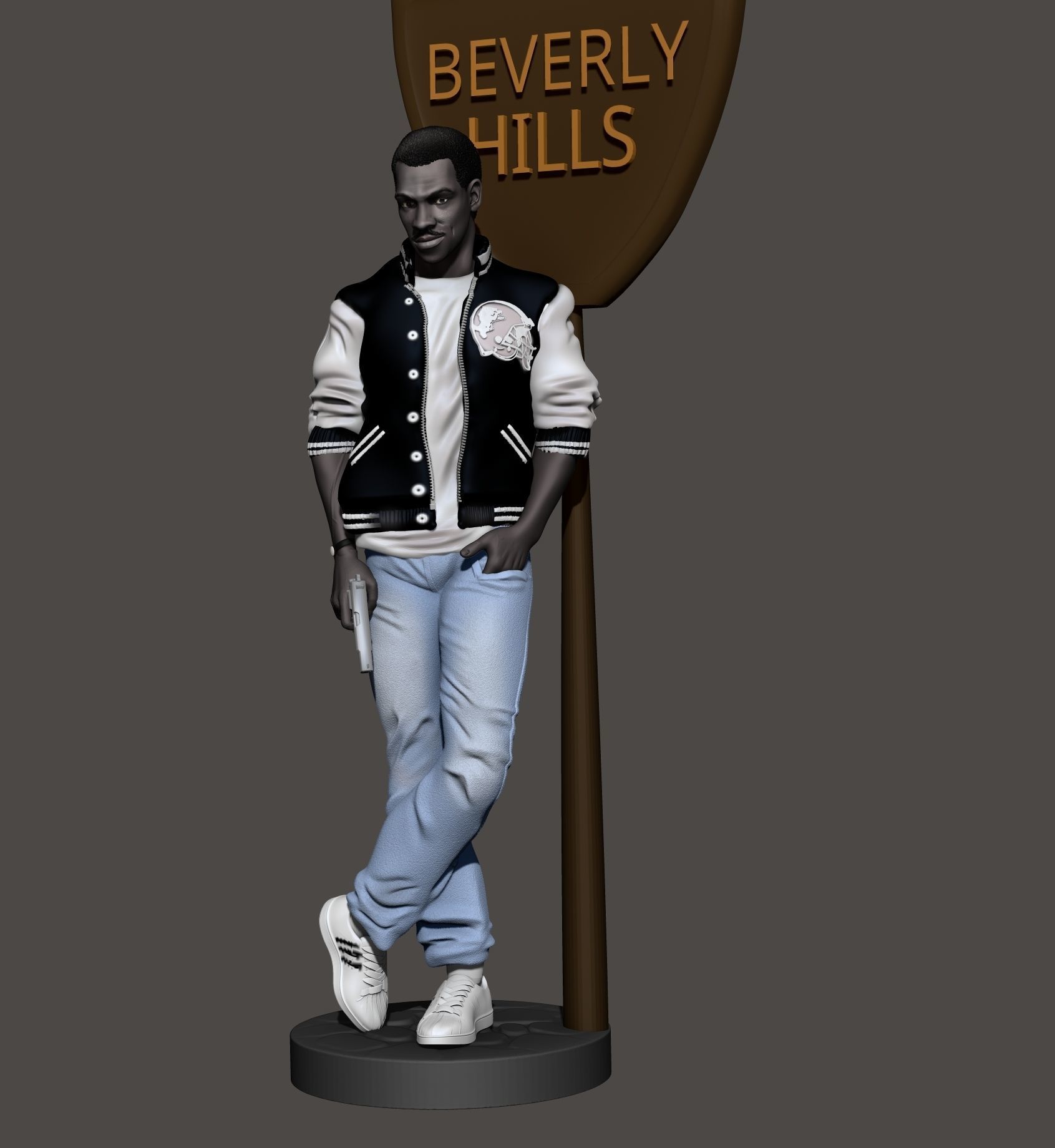 BeverlyHillsCop beverly hills figurine 3D print model_5