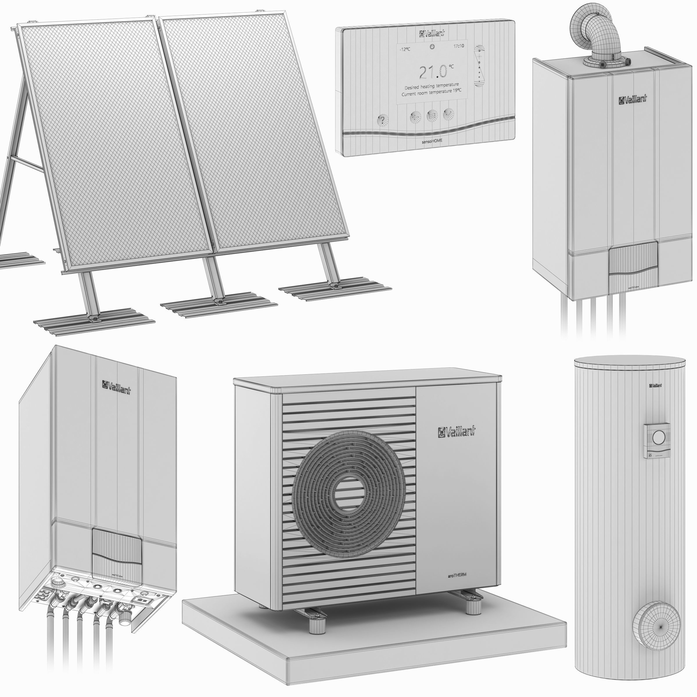 Vaillant home heating kit 3D model_44