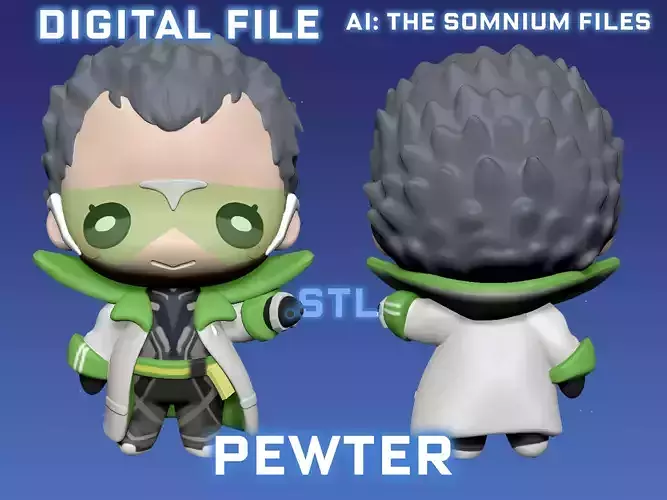 Pewter AI The Somnium Files Figure 3D print model