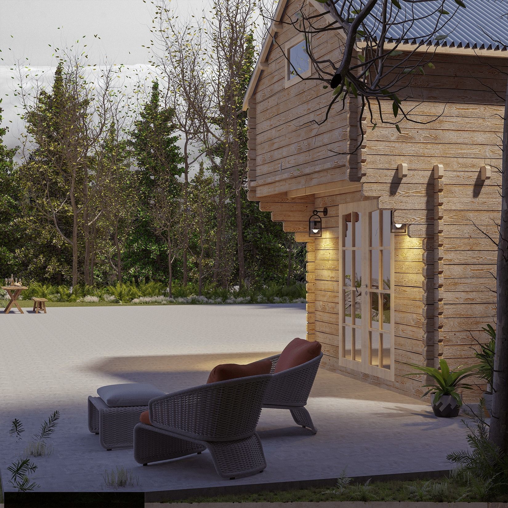 Weekender Loft 3D Model ready to be rendered and study 3D model_2