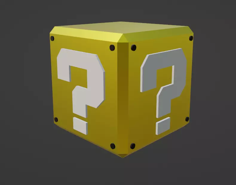 Golden Box Free low-poly 3D model