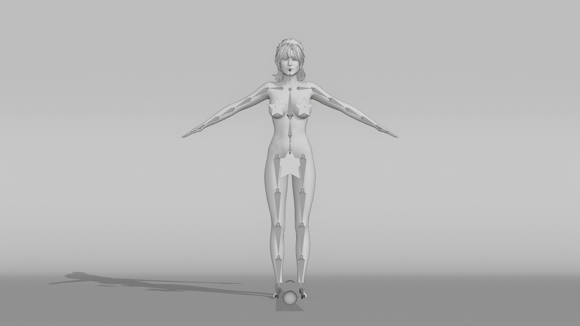 Realistic Female Character - Raven 3D model_12