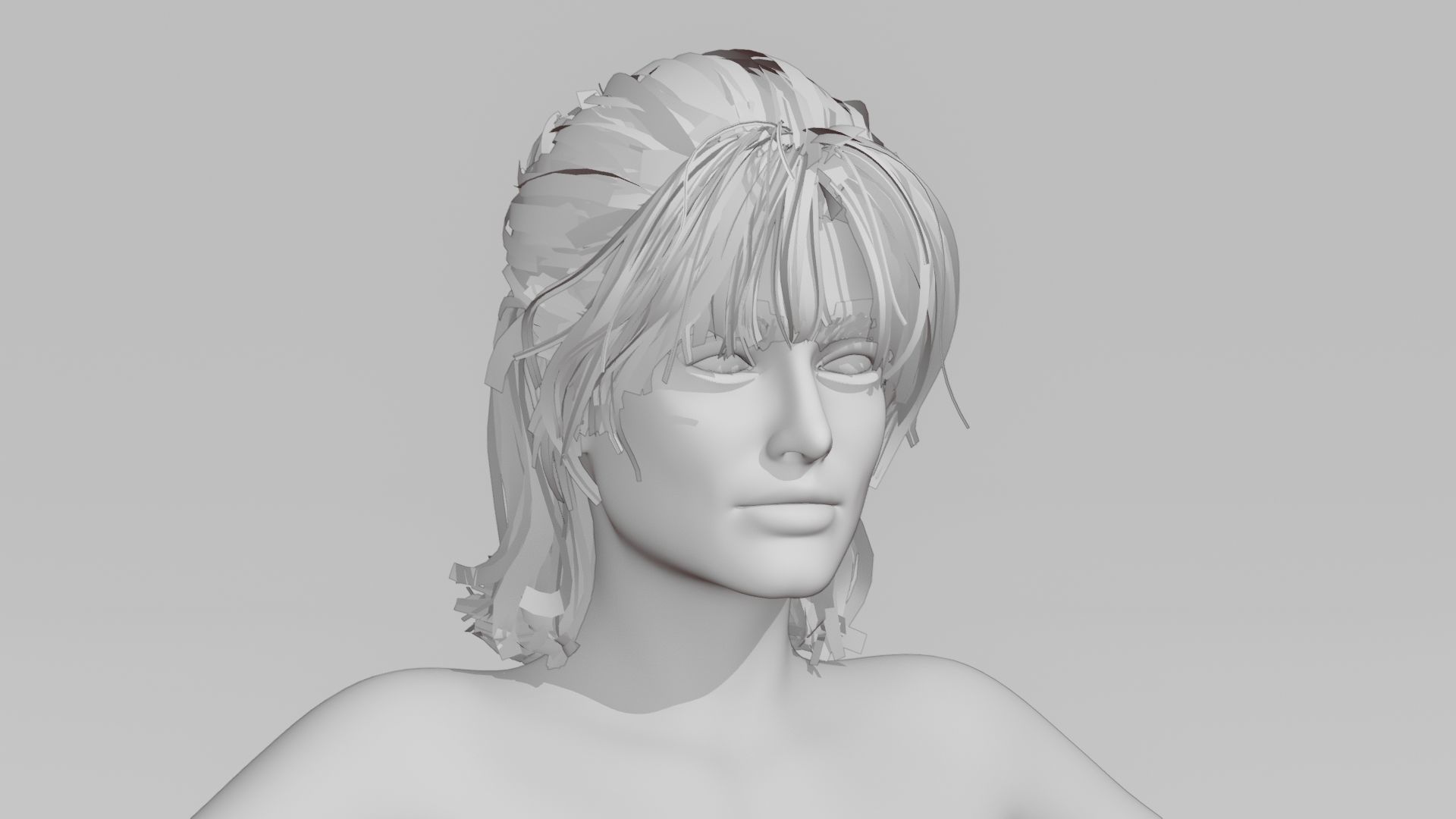 Realistic Female Character - Raven 3D model_6