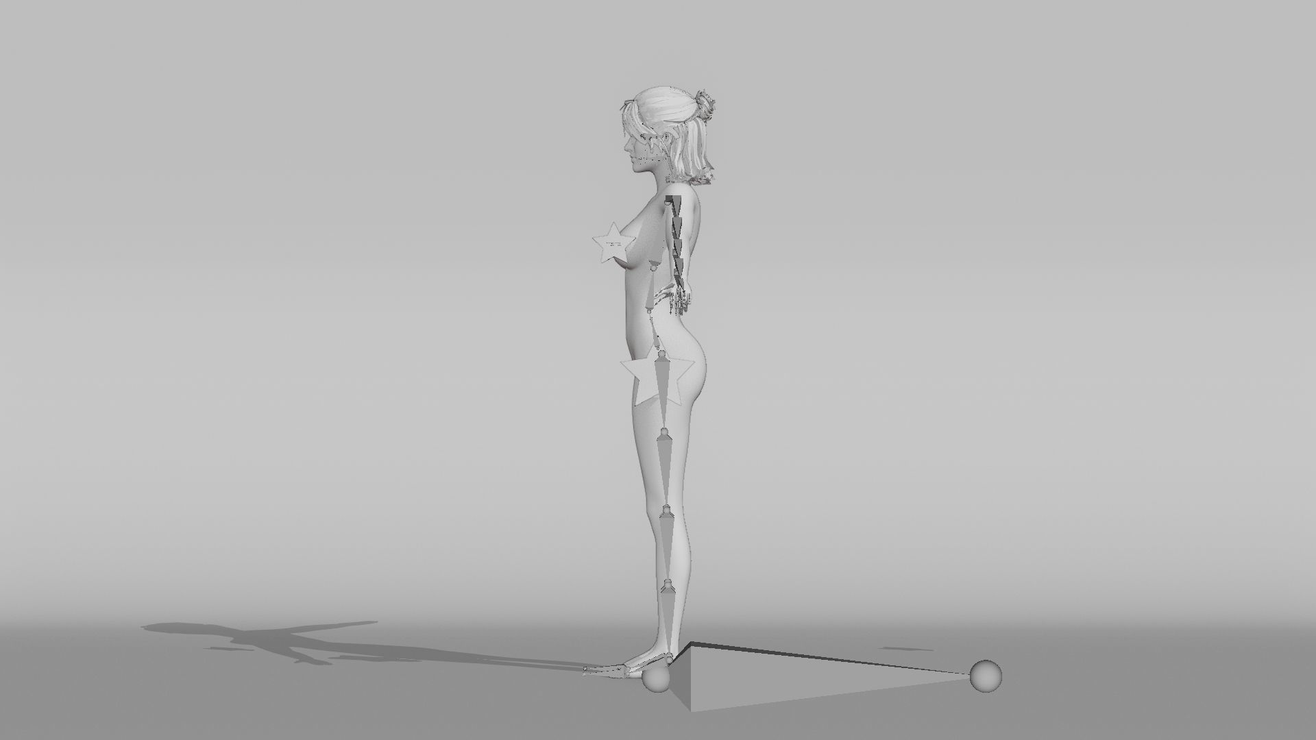 Realistic Female Character - Raven 3D model_15