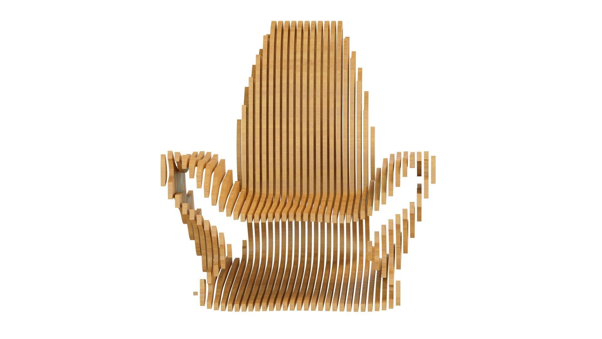 Parametric chair 01 3D model_2