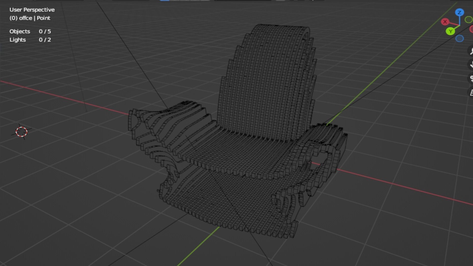 Parametric chair 01 3D model_4