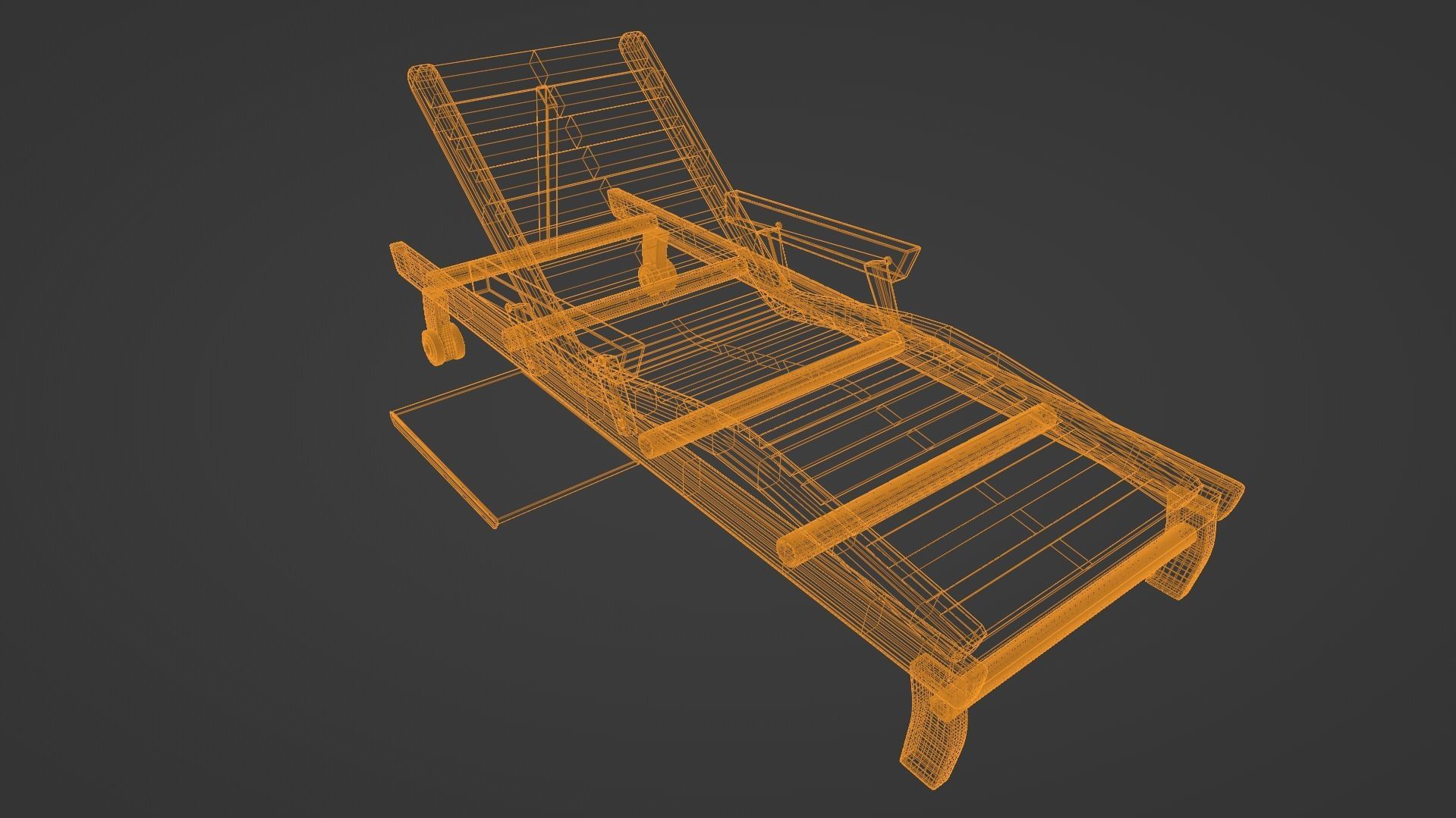 Beach Chair 3D model_7