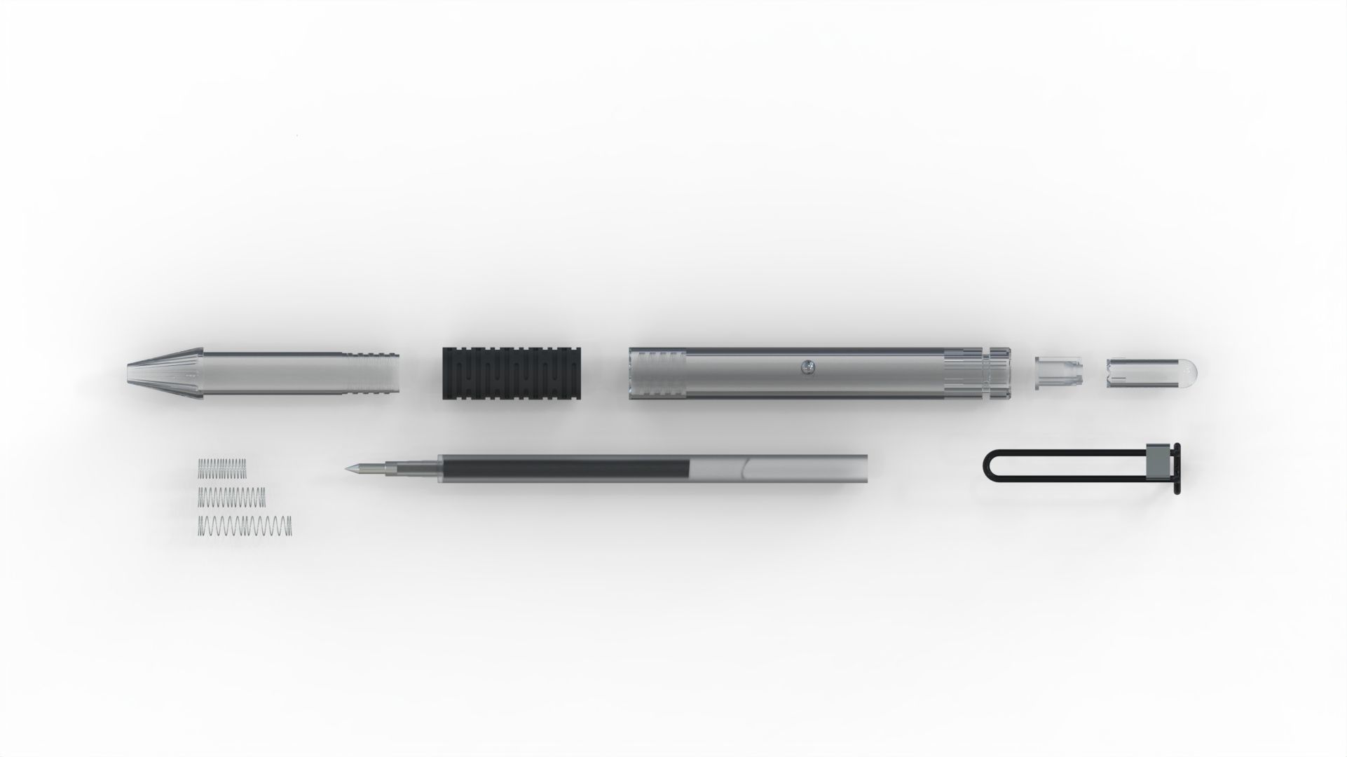 Ballpoint pen 3D model_4