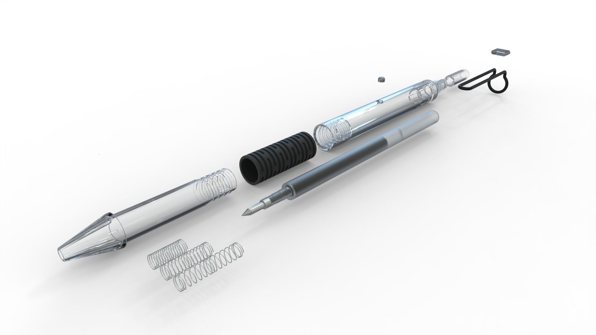 Ballpoint pen 3D model_3