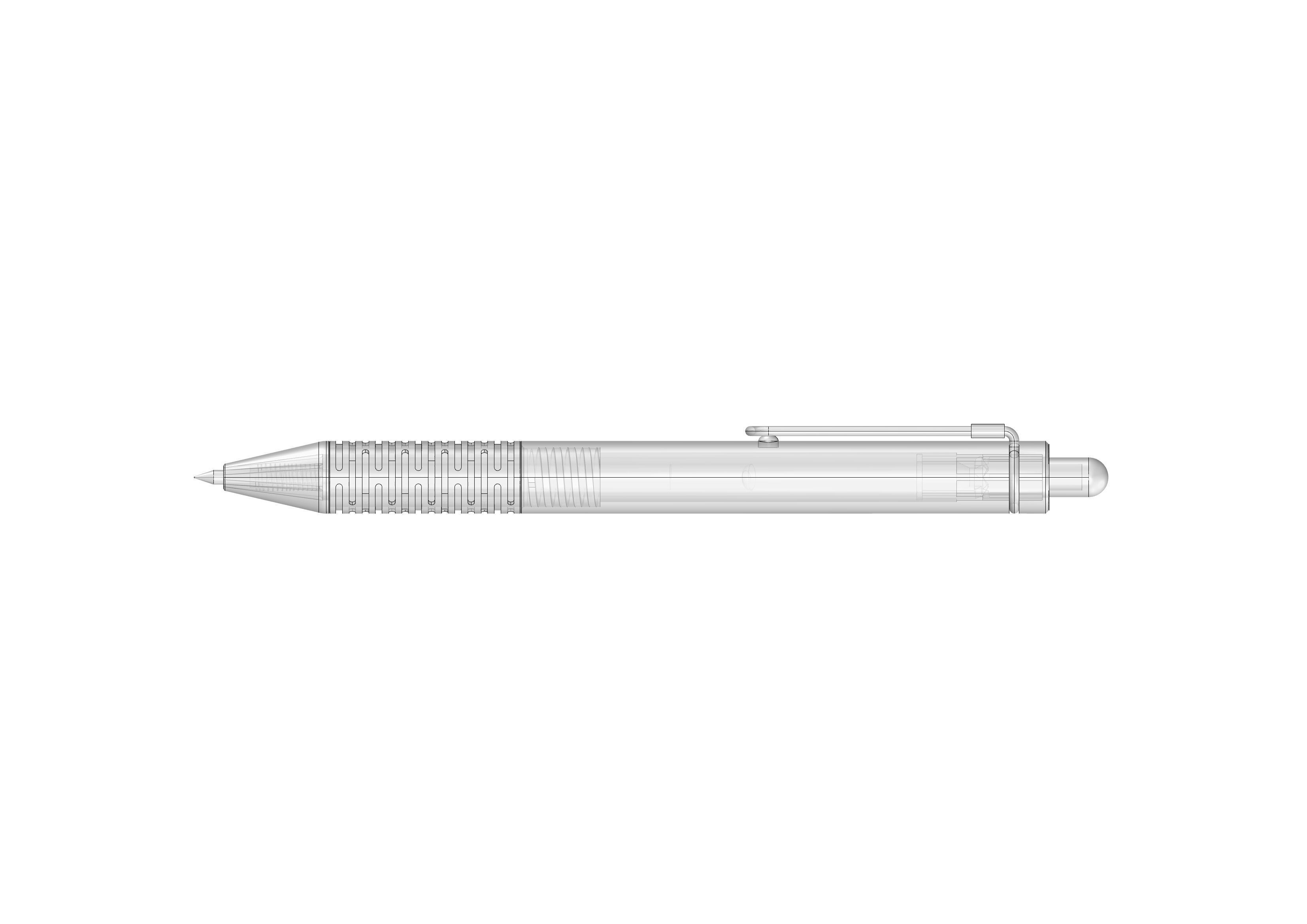 Ballpoint pen 3D model_5