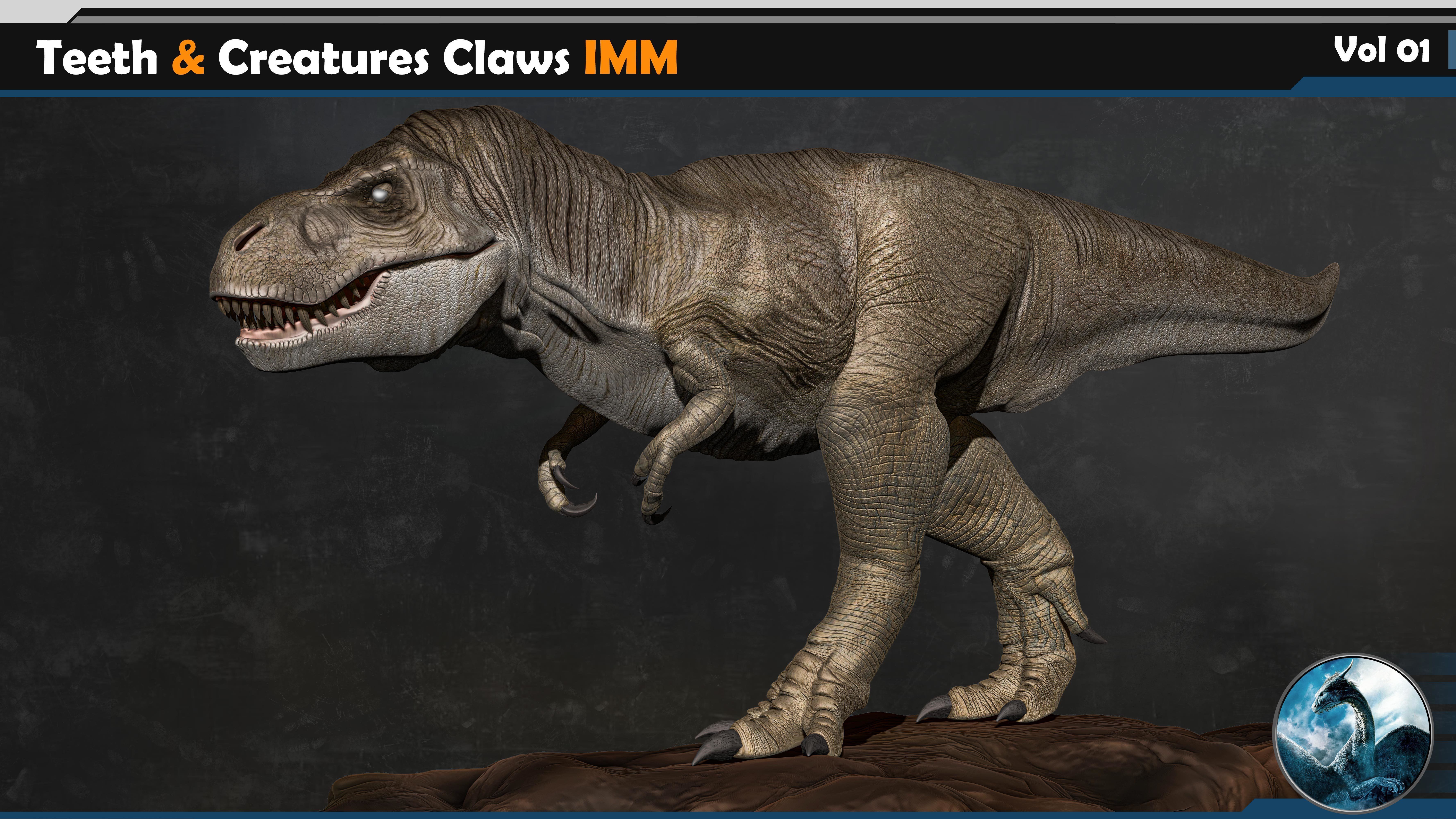 80 Teeth - Creatures Claws IM-Vol 01 3D model_2