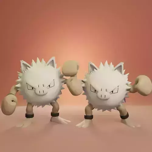 Pokemon - Primeape with 2 poses