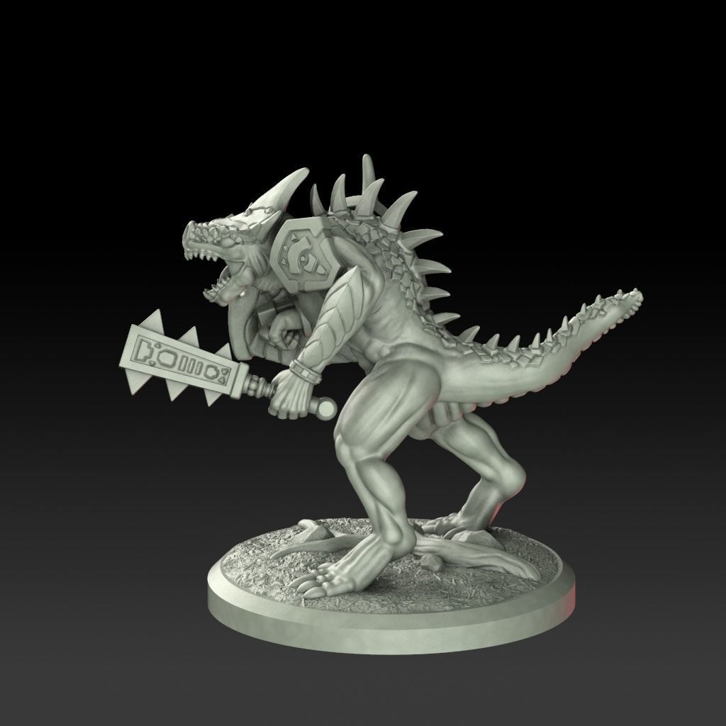 Monster Dinosaur Lizard Raptor 3D print model_1