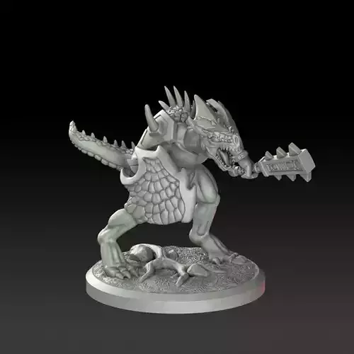 Monster Dinosaur Lizard Raptor 3D print model