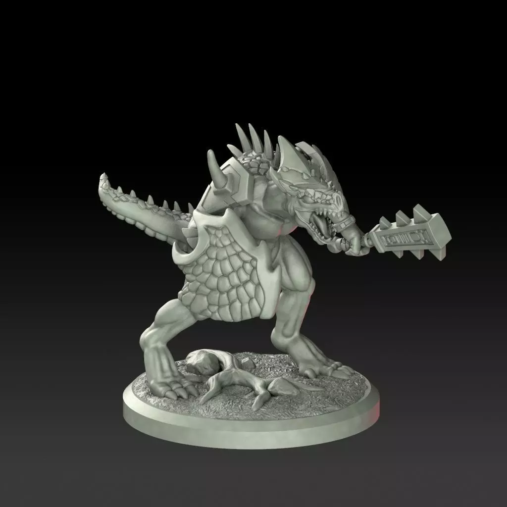 Monster Dinosaur Lizard Raptor 3D print model_0