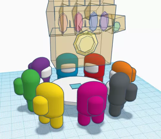 Among Us Meeting 3D print model