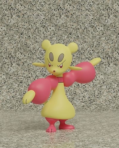 pokemon mienfoo 3D print model